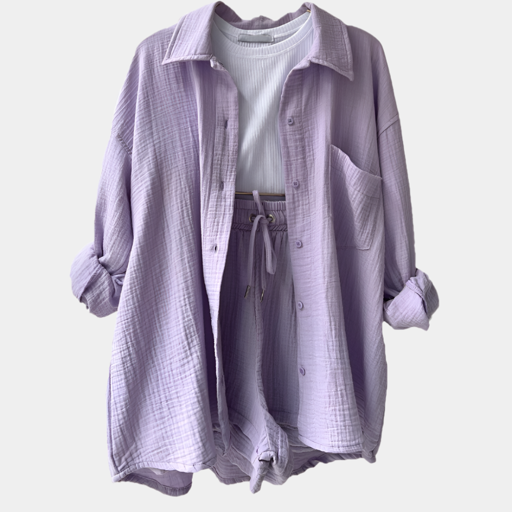 Cindy - Ensemble confortable de vêtements d'intérieur pour femmes Pourpre