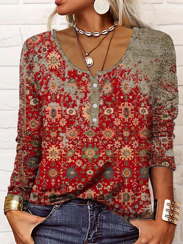 Sienna - Pull en Maille Élégant à Motif Bohème