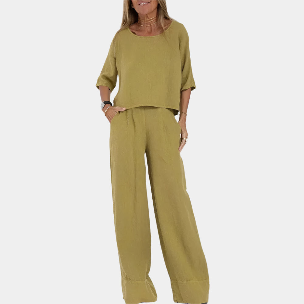 Sakura - Robe élégante et confortable pour femmes Vert