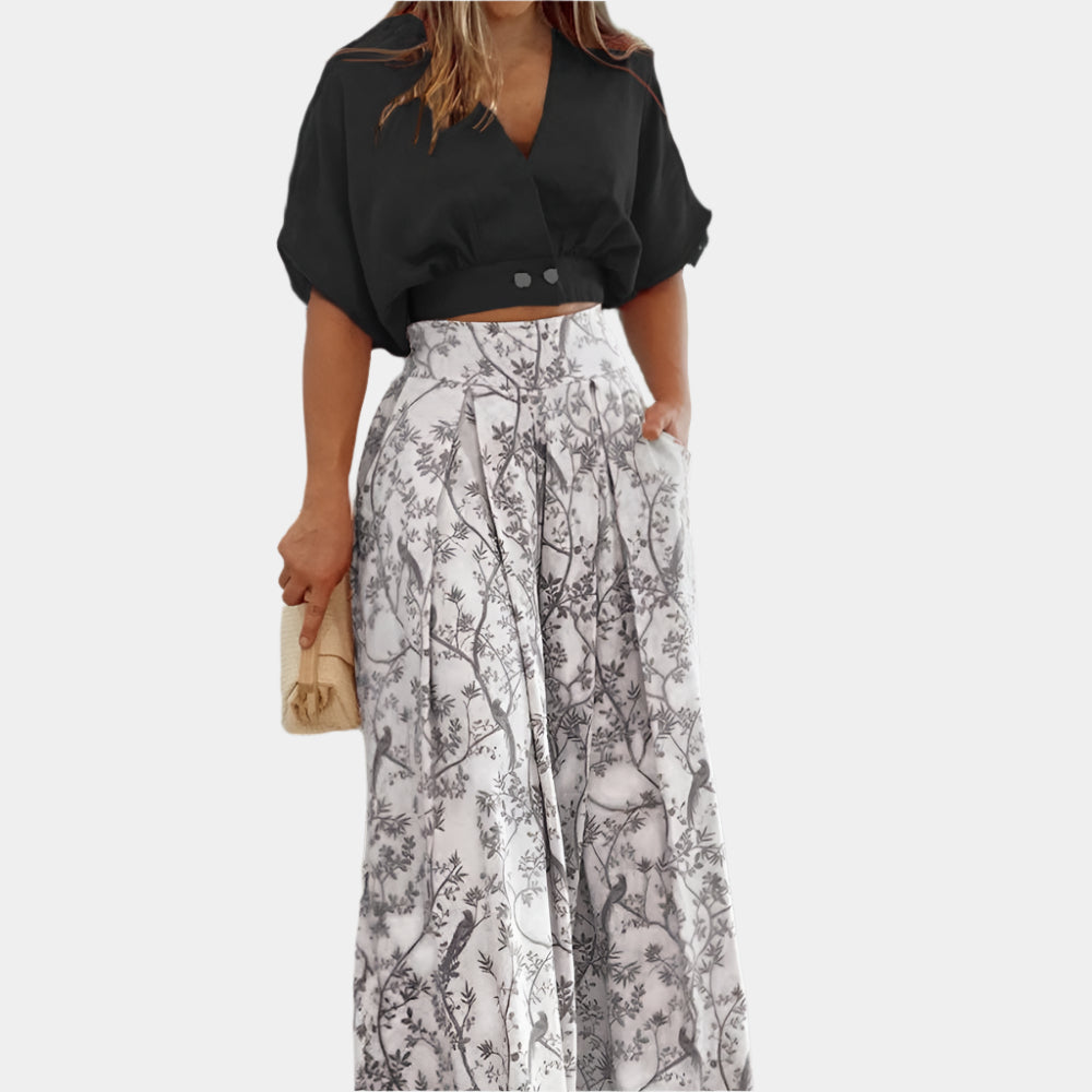 Harlette - Ensemble chic et confortable pour femme Noir