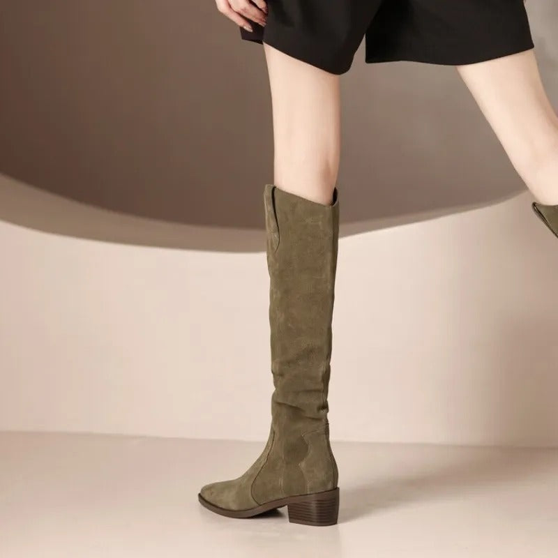 Luna - Bottes À Hauteur De Genou Ultra-Confortables et Tendance pour Femme