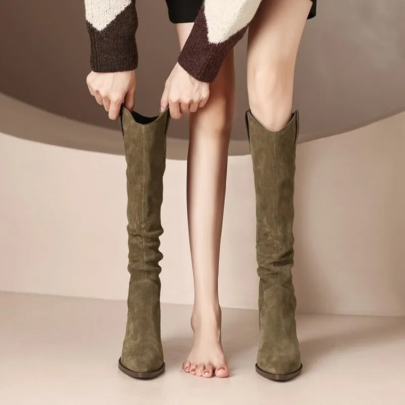 Luna - Bottes À Hauteur De Genou Ultra-Confortables et Tendance pour Femme