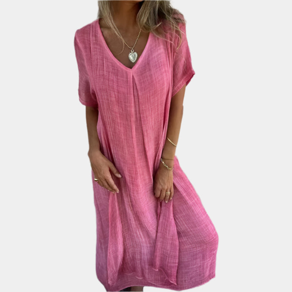 Lauren - Robe élégante et confortable pour femmes Rose