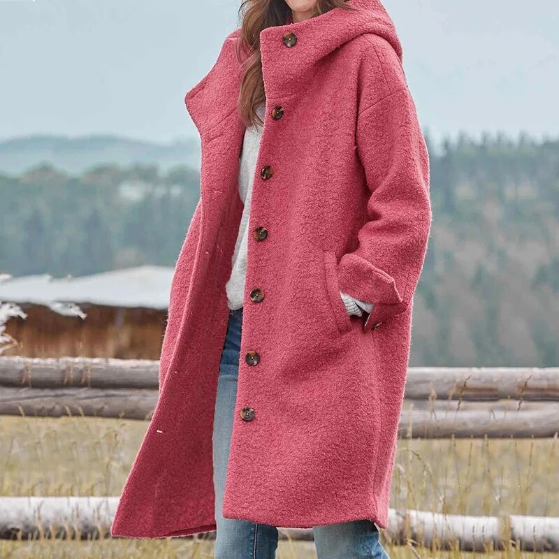 Élise - Manteau d'hiver ultra-chic et chaud pour femmes Rose