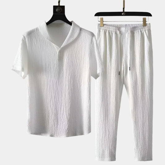 Jordan - Ensemble confortable et élégant pour hommes Blanc