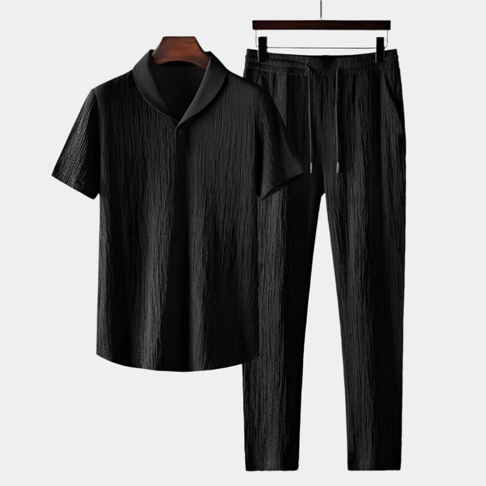 Jordan - Ensemble confortable et élégant pour hommes Noir