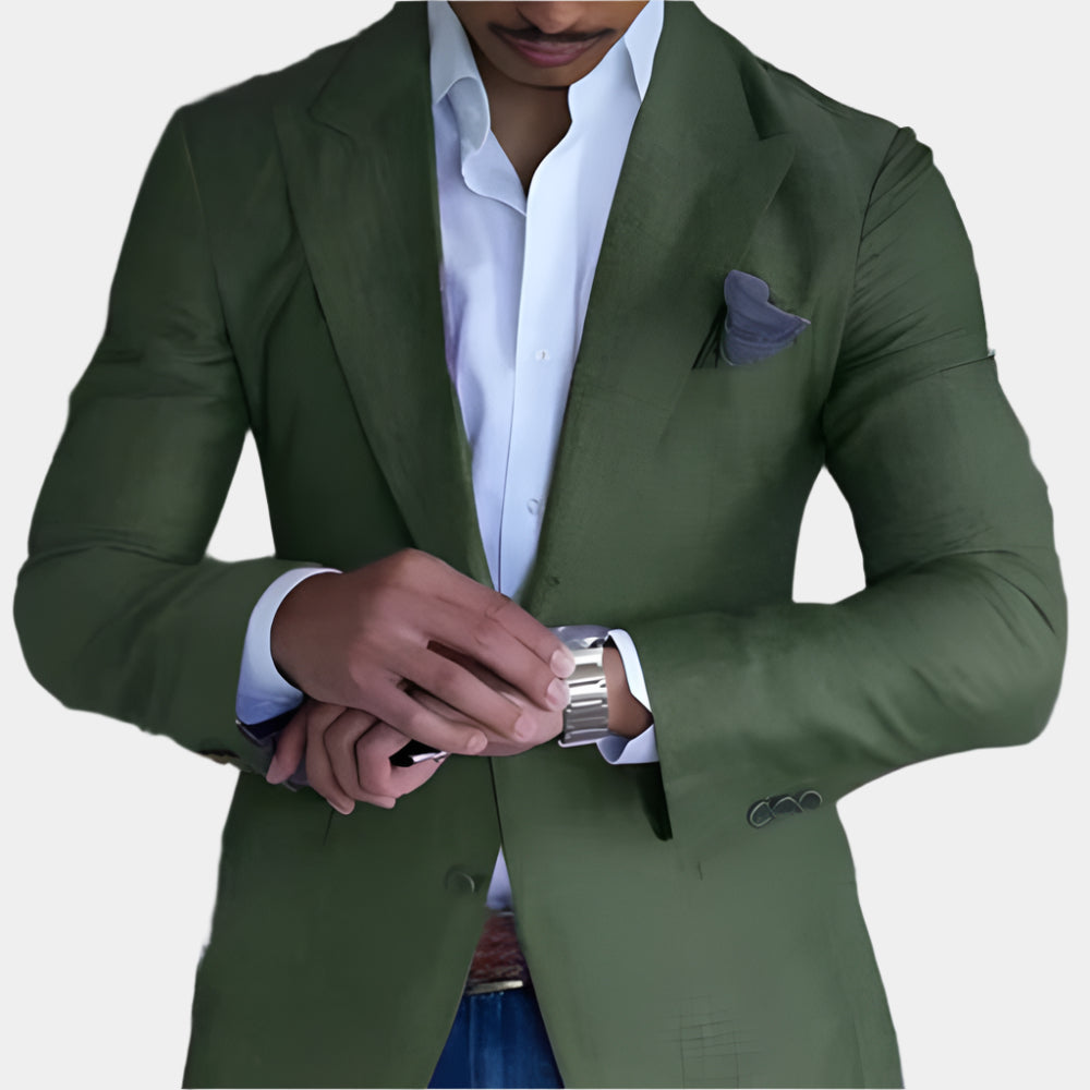 Enzo - Manteau confortable et élégant pour homme Vert