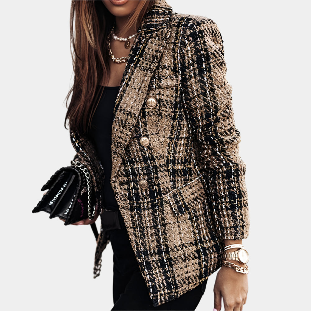 Agnes - Blazer élégant et chic pour femme Brun