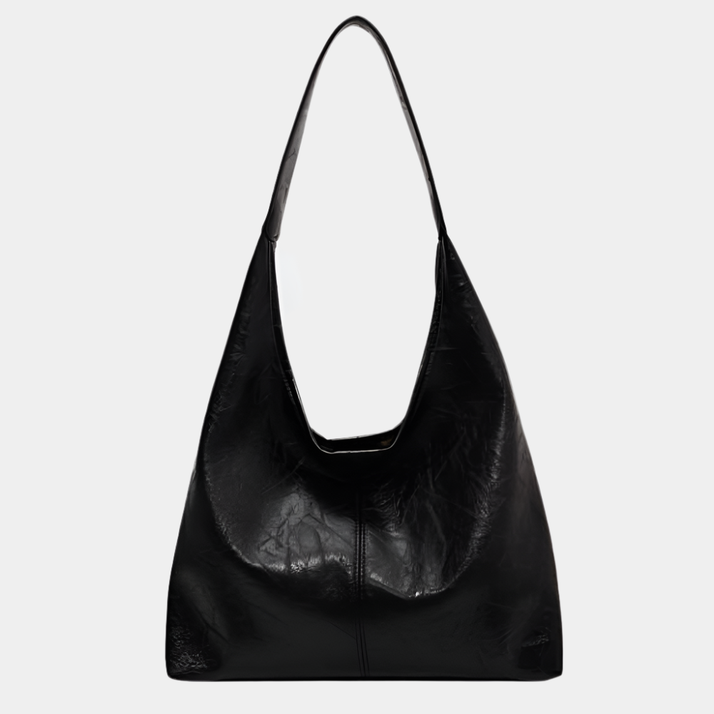 Moriah - Élégant sac à bandoulière vintage pour femme Noir 27x37x11 cm