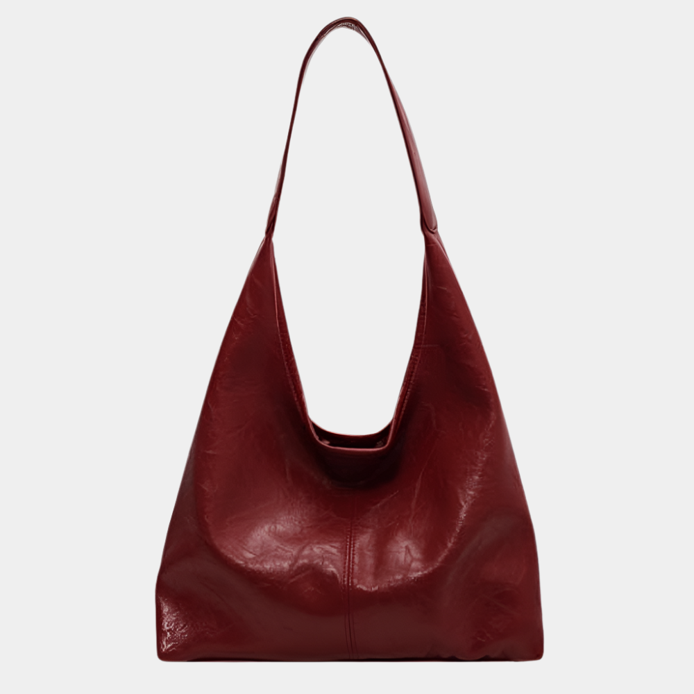 Moriah - Élégant sac à bandoulière vintage pour femme Rouge 27x37x11 cm