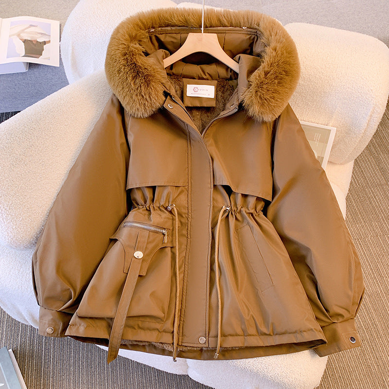 Clara – Manteau d'hiver en cachemire ultra-chic et confortable Marron