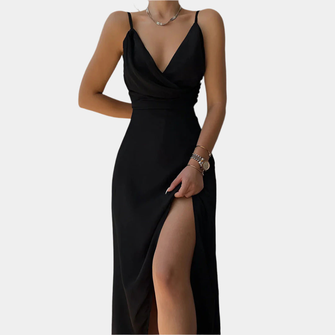 Lilly - Robe élégante et confortable pour femmes Noir