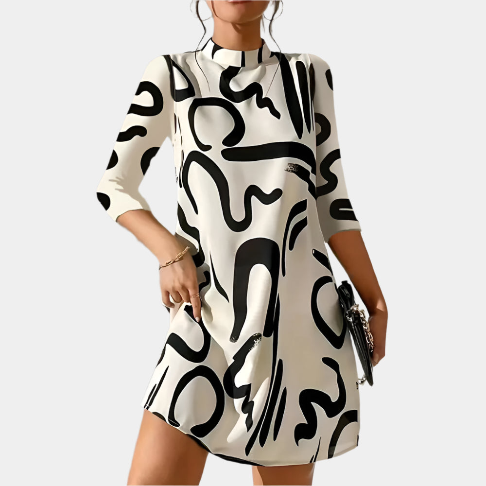 Aviva - Robe élégante et confortable pour femmes Blanc