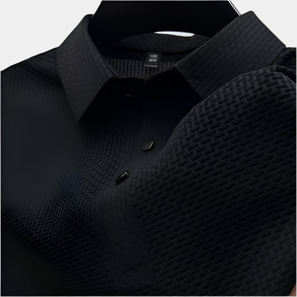 Jericho - Polo confortable et élégant pour hommes Noir
