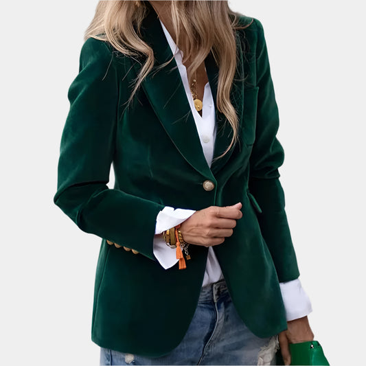 Kayla - Blazer féminin moderne et élégant Vert