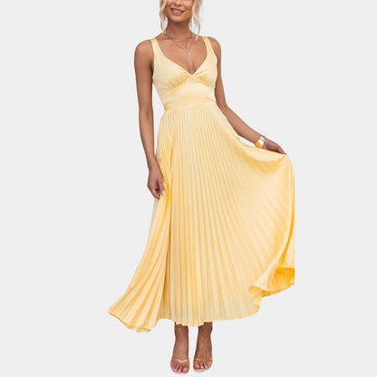 Aubrey - Robe élégante jaune pour femme Jaune