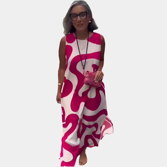 Vanna - Robe élégante sans manches pour femmes Pourpre