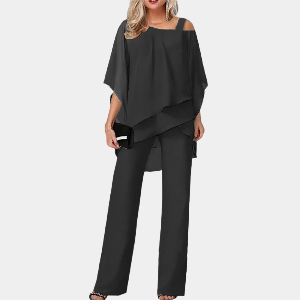 Fiona - Ensemble élégant et tendance pour femmes Noir