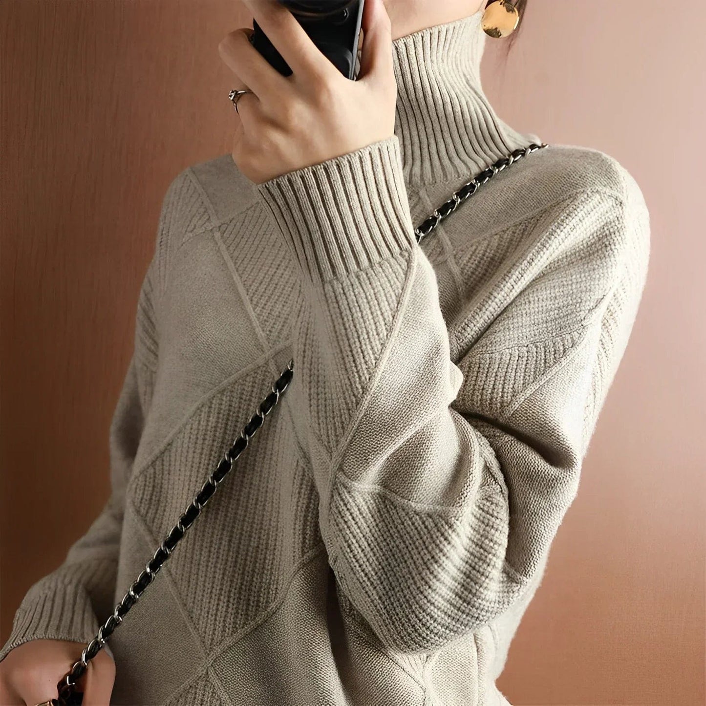 Camille - Pull ultra-doux à col roulé chic et confortable