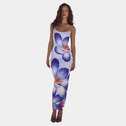 Amalia - Robe élégante et confortable pour femmes Bleu Pourpre