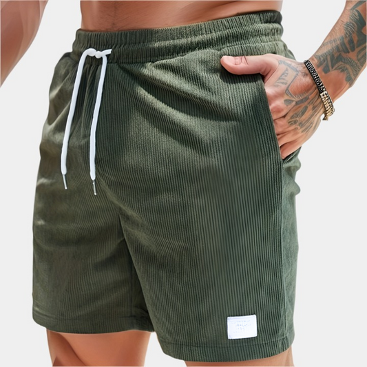 Carson - Short confortable avec ceinture pour hommes Vert