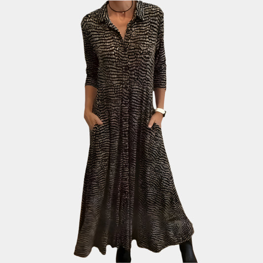 Lucinda - Robe élégante et confortable pour femmes Noir