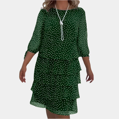 Kiera - Robe à pois élégante pour femme Vert