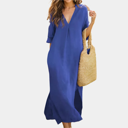 Adeline - Robe élégante et confortable pour femmes Bleu