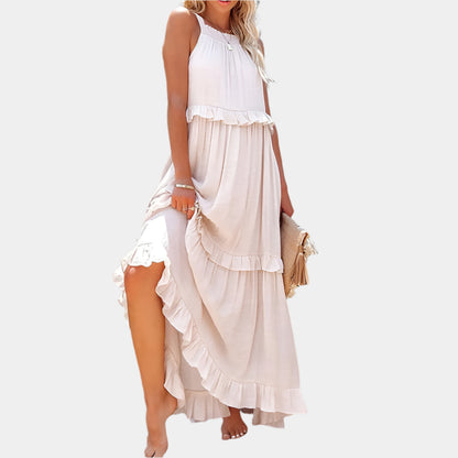 Vina - Robe longue élégante pour femmes Apricot