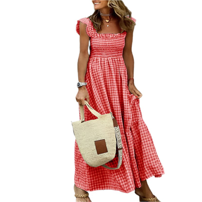 Haven - Robe d'été élégante et confortable Rouge