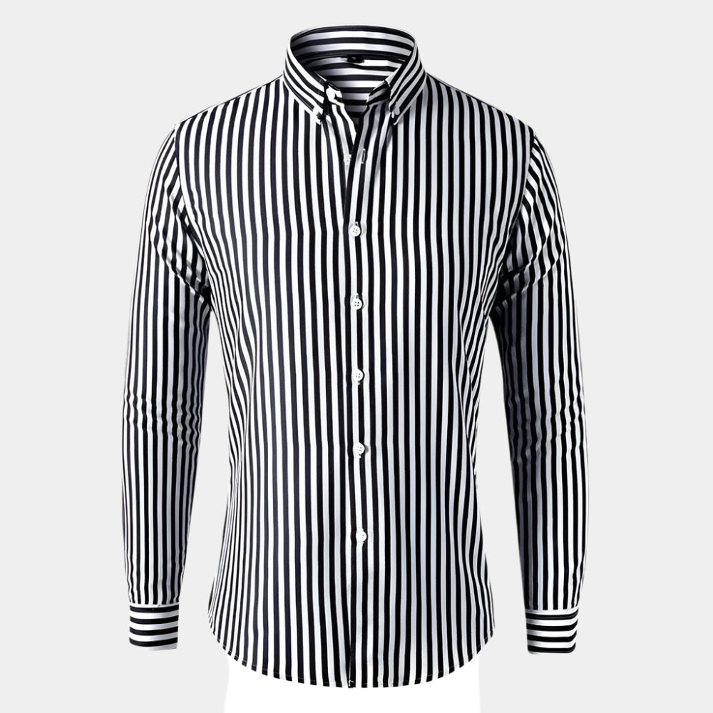 Niko - Chemise confortable et élégante pour homme Noir