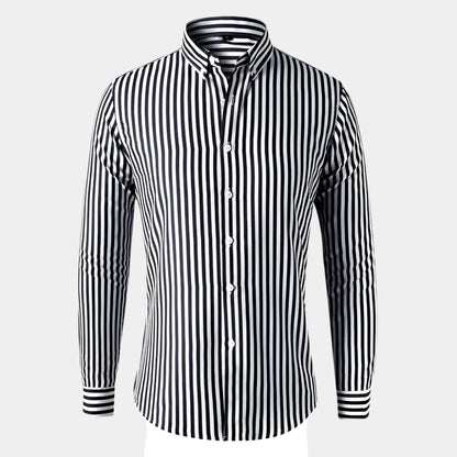Niko - Chemise confortable et élégante pour homme Noir