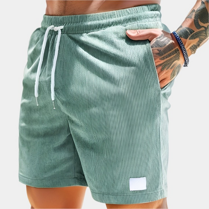 Carson - Short confortable avec ceinture pour hommes Vert Clair