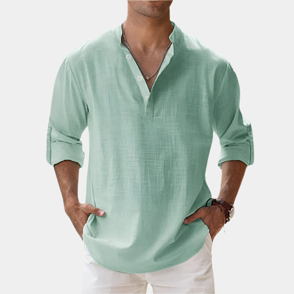 Mateo - Chemise élégante et confortable pour hommes Vert Clair