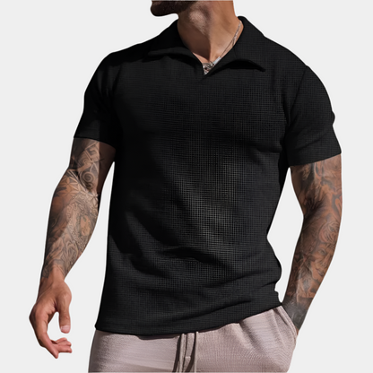 Bruce - Polo élégant et confortable pour hommes Noir