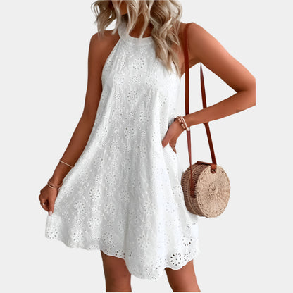 Cosette - Robe élégante et confortable pour femme Blanc