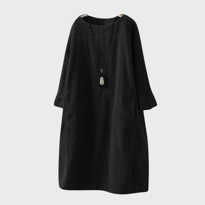Céleste - Robe élégante pour femme Noir