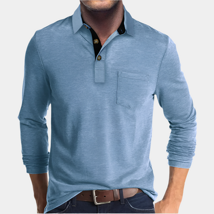 Matthew - Polo élégant et confortable pour hommes Bleu