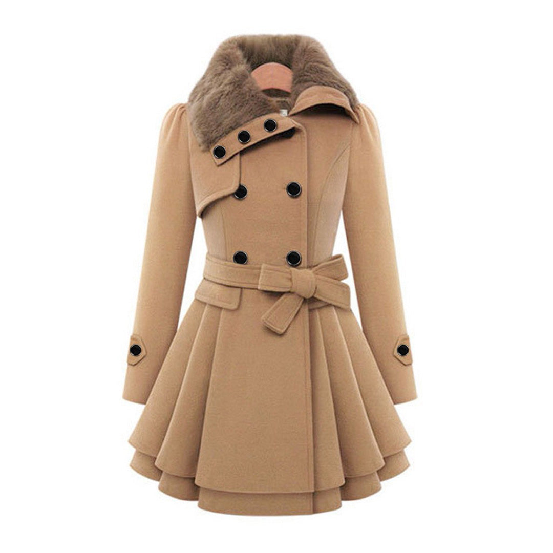 Aurora – Manteau d'hiver long ultrachaud pour femmes Kaki S
