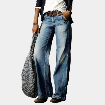 Diana - Pantalons élégants et confortables pour femmes Bleu