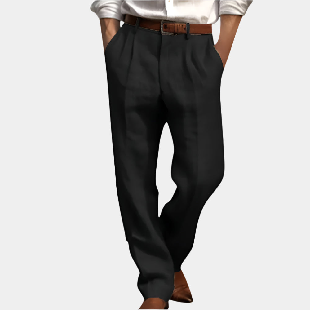 Alex - Pantalon élégant et confortable pour hommes Noir