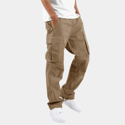 Noah - Pantalon cargo confortable et élégant Kaki