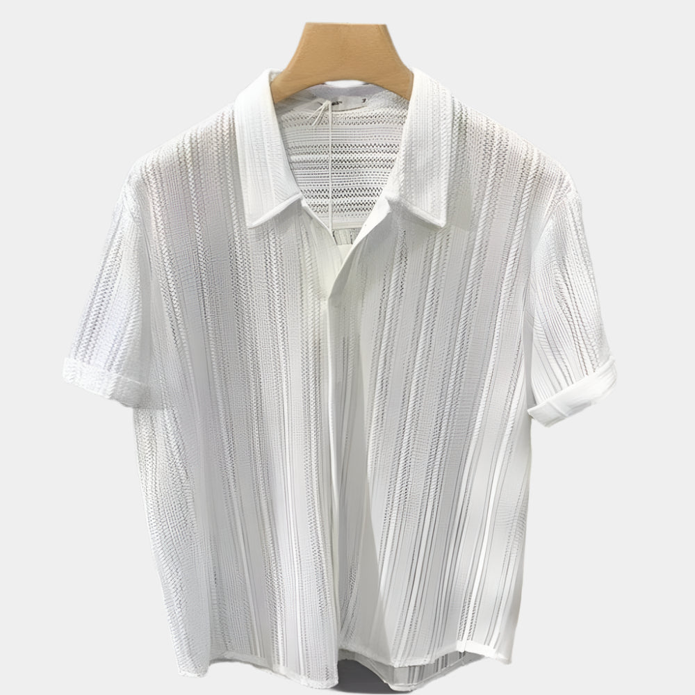 Zeke - Polo confortable pour homme Blanc