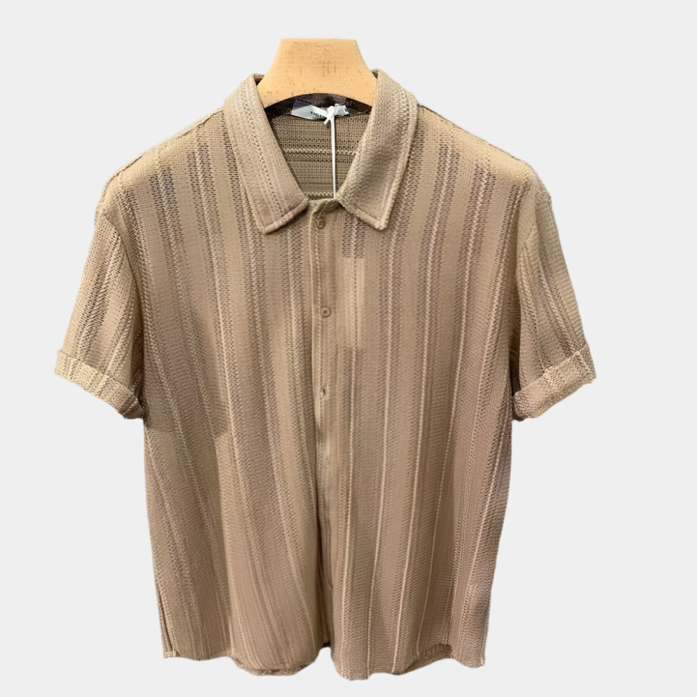 Zeke - Polo confortable pour homme Brun