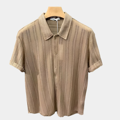 Zeke - Polo confortable pour homme Brun