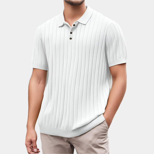 Stephen - Polo élégant pour homme Blanc