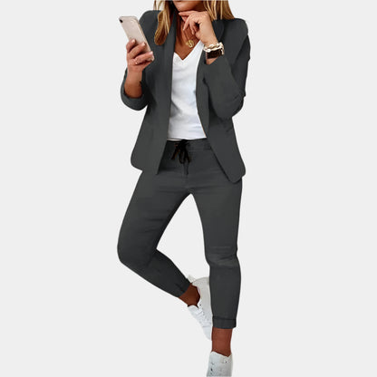 Lara - Ensemble élégant et confortable pour femmes Gris