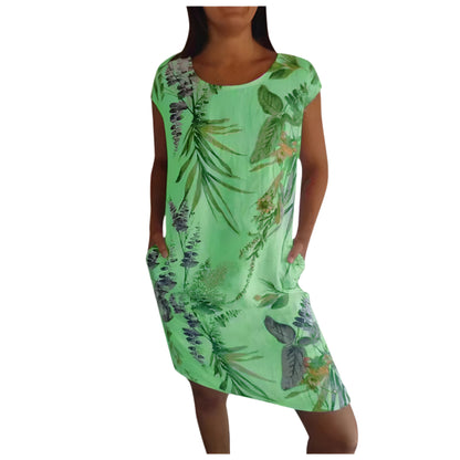 Frankie - Robe d'été chic et confortable pour femmes Vert