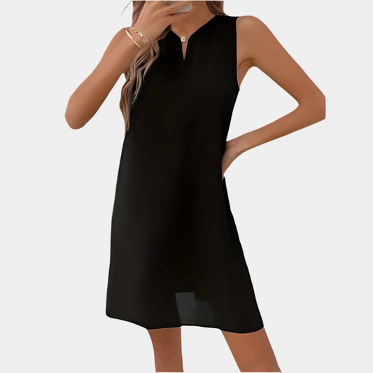 Dora - Robe élégante au décolleté féminin Noir