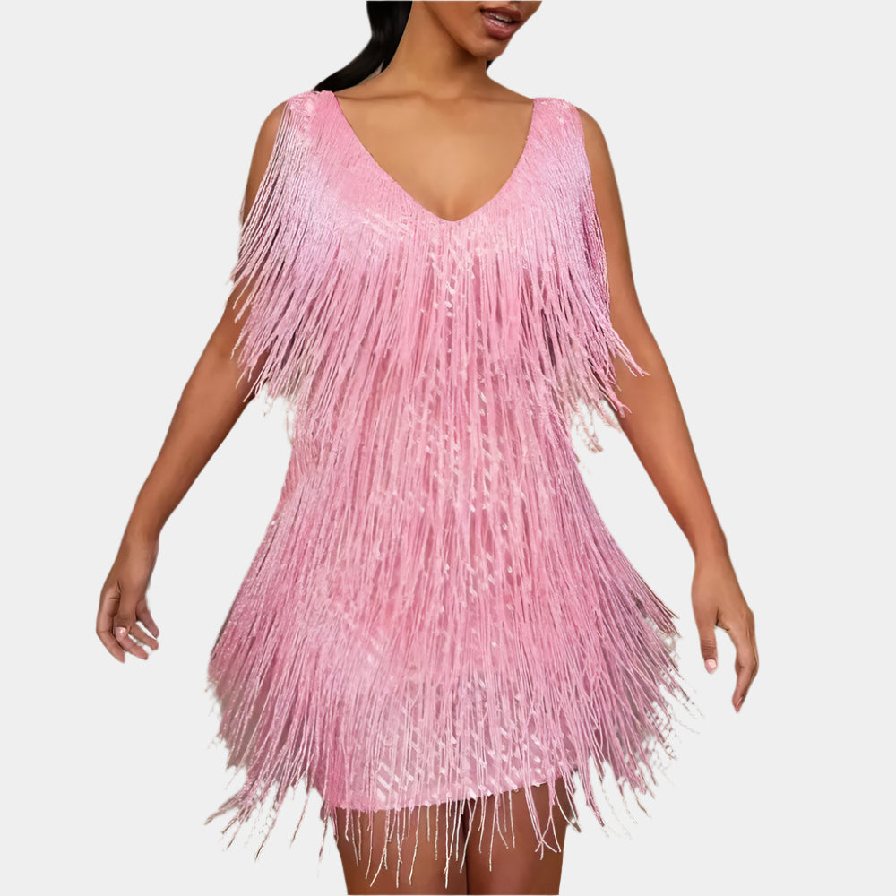Isabella - Robe élégante et confortable pour femme Rose
